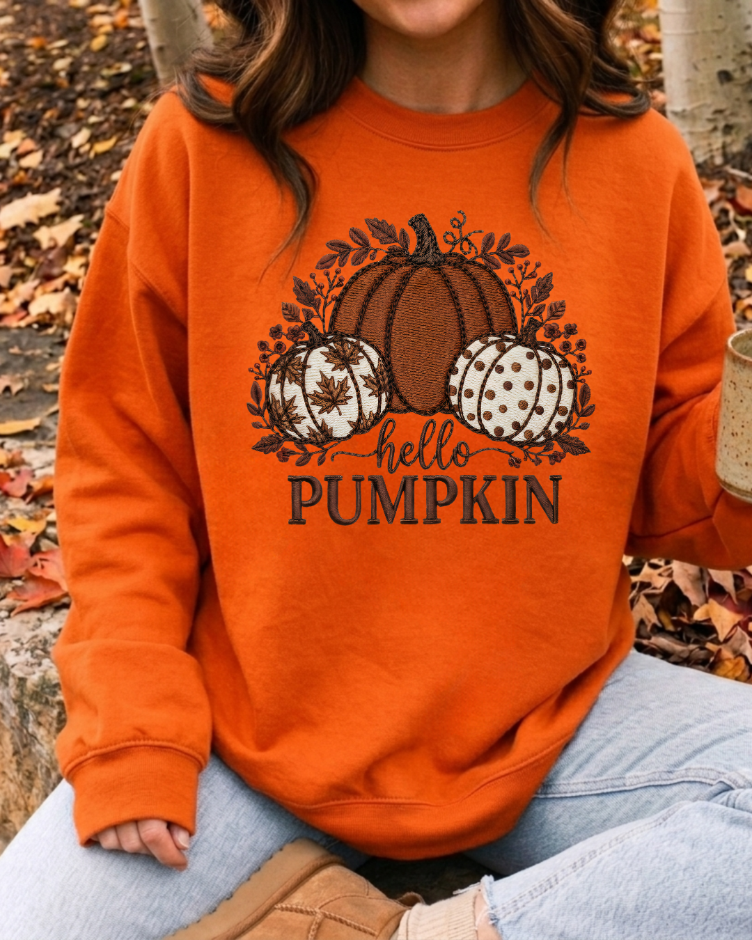 Autumn Hello Pumpkin Sweatshirt