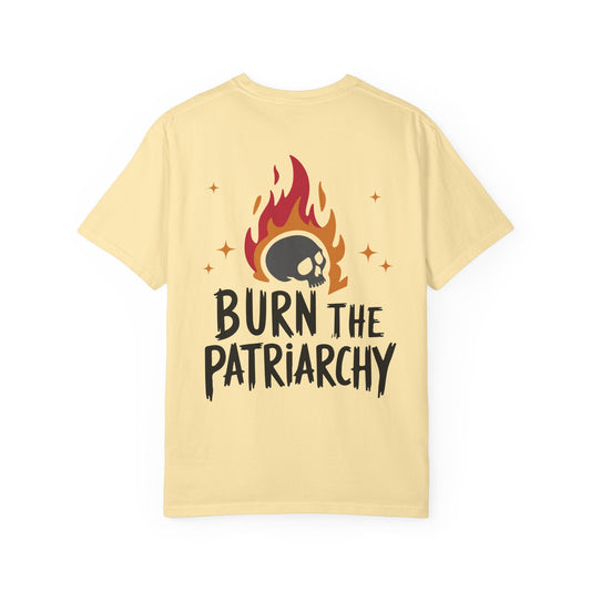 Burn the Patriarchy White Tee