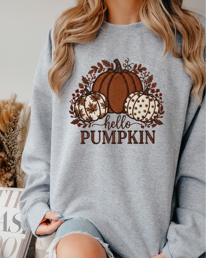 Autumn Hello Pumpkin Sweatshirt