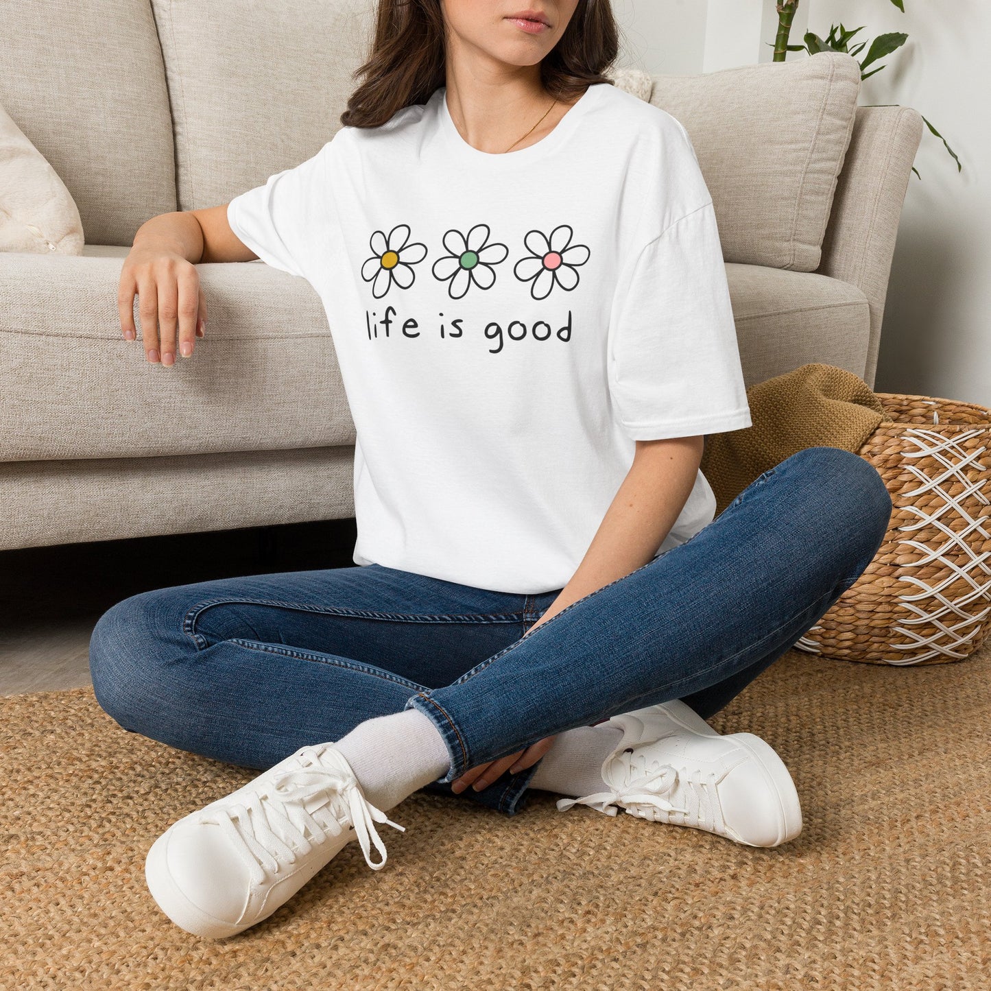 Life Is Good Daisy Tee