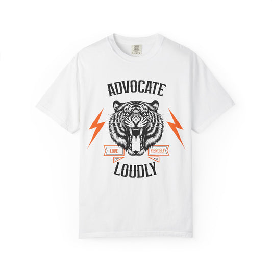 Advocate Loudly White Tee