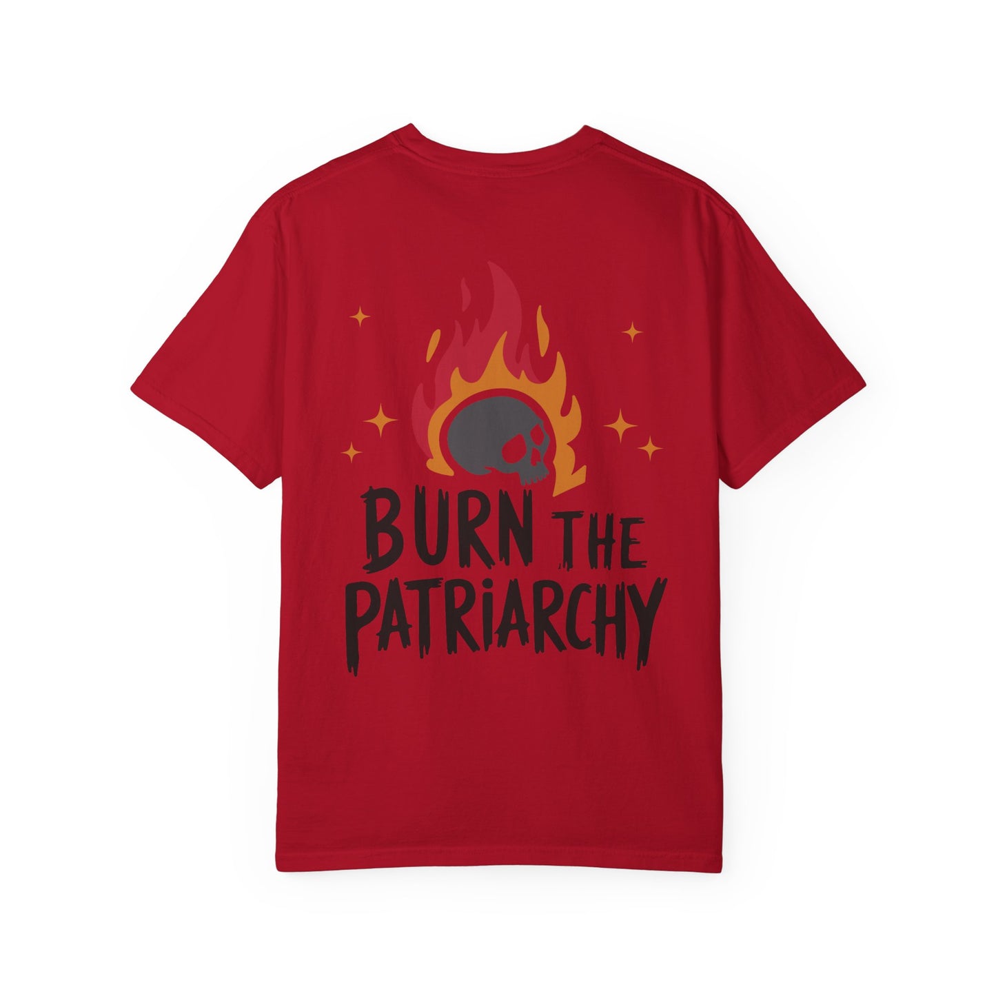 Burn the Patriarchy White Tee